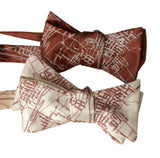 Austin Texas Map Bow Tie, Texan City Print Tie, by Cyberoptix