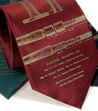 Burgundy Red Bagpipes Tie