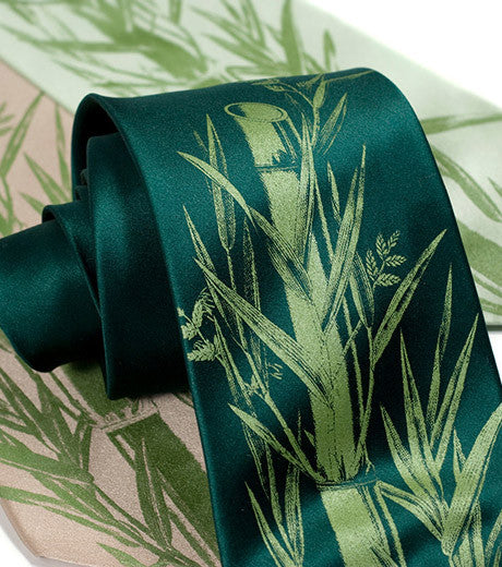 lucky bamboo ties Bamboo Necktie, by Cyberoptix Tie Lab