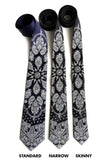 Skinny, narrow and wide bandana neckties