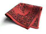 rust red bandana pocket square