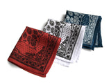 groomsmen bandana print pocket squares