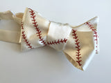 Baseball Stitching Bow Tie