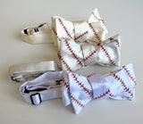 Baseball Stitching Bow Tie