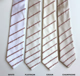 Baseball stitching neckties