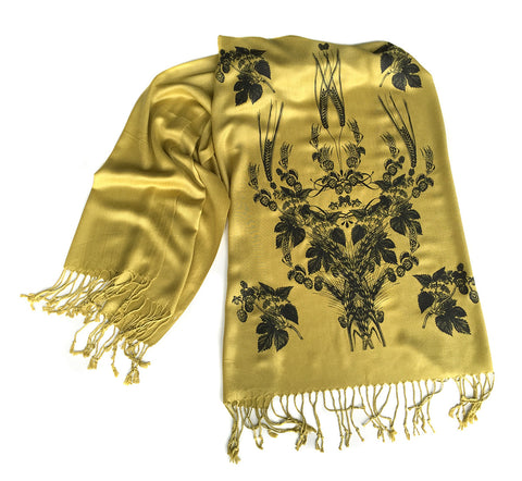 Custom Color Printed Scarves, Traditional Weight Pashmina