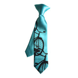 Turquoise boys cruiser bike clip-on tie.