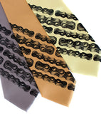 Bike Chain Stripe Neckties.