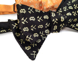 black and gold bitcoin miner bow tie