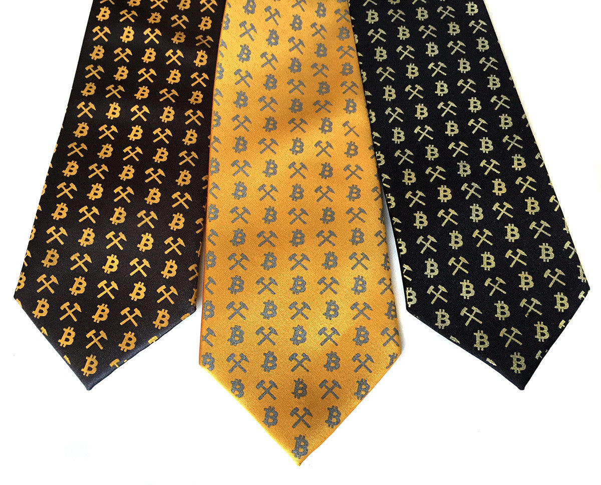Bitcoin Necktie, Cryptocurrency tie.
