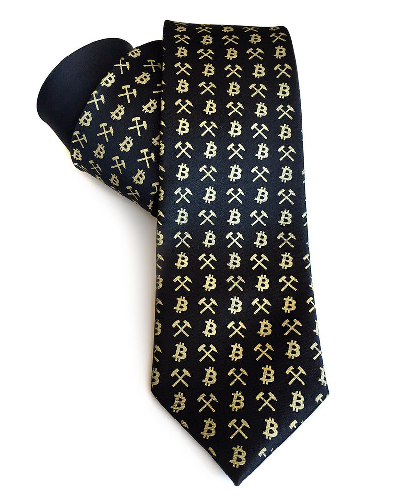 Bitcoin Necktie, Cryptocurrency tie.