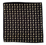 Black and gold Bitcoin pocket square