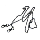 Black Mask Chain. Mask Holder Necklace, small cable chain mask leash