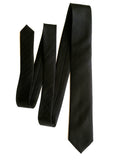 Black Silk Herringbone Necktie