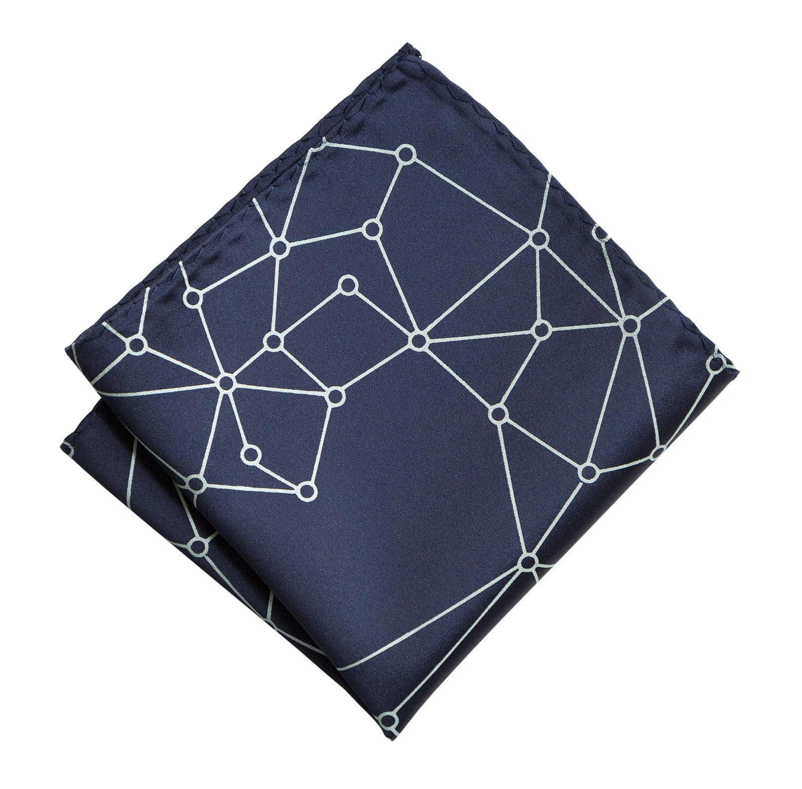 Blockchain Pocket Square, Distributed Network Visualization Print