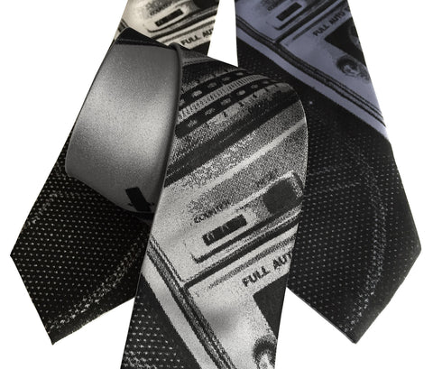 Boombox Print Necktie