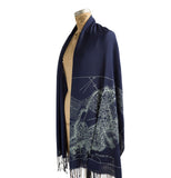 Boston City Map Pashmina, Scarves for Men and Women, by Cyberoptix