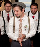 Boudoir Lace print wedding neckties, groomsmen ties by Cyberoptix