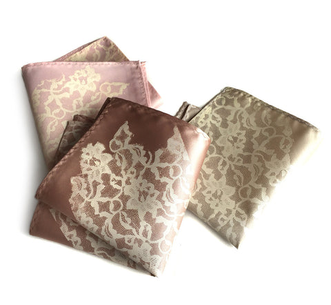 Boudoir Lace Pocket Square