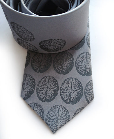 Brain Dot Silk Necktie
