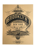 Brooklyn Art Print, Typography Poster, by Cyberoptix