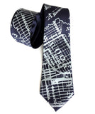 New York City Map Necktie, Brooklyn Tie, by Cyberoptix