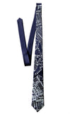 Long Island Map Silkscreen Necktie, Microfiber and Silk Ties, by Cyberoptix