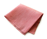 Cyberoptix Coral Pink Linen Pocket Square, "Brush Park."