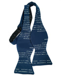 Blue Commodore 64 BASIC Code bow tie.