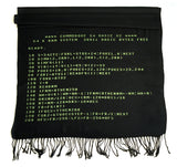 black BASIC Code scarf