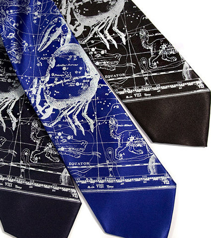 Cancer The Crab, Zodiac Constellation Necktie