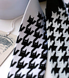 Cats tooth tie, cat print necktie by Cyberoptix