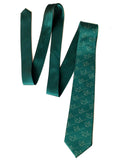 CBD + THC Molecule Necktie, Emerald Green. Cannabis Chemistry Tie, Cyberoptix