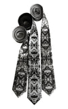 Cell Structure Inkblot Neckties, by Cyberoptix Tie Lab