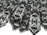 Silver Cell Structure Inkblot Wedding Neckties, by Cyberoptix Tie Lab, Kip Ewing, Nervous System