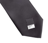 Charcoal grey tie with no print. Solid dark grey men's necktie, by Cyberoptix