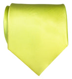 Chartreuse solid color necktie, yellow green tie by Cyberoptix Tie Lab