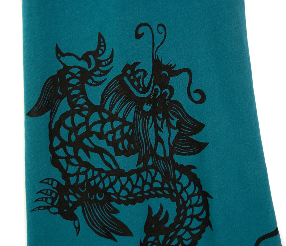Chinese Dragon Pima Cotton Scarf, by Cyberoptix – Cyberoptix TieLab