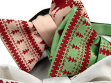 Screen printed Ugly Christmas Sweater bow ties, by Cyberoptix