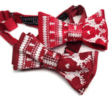 Red Ugly Holiday Sweater bow ties
