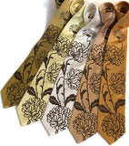 Chocolate ink on gold, butter, cream, pale gold, mustard