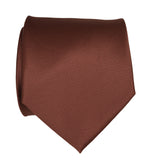 Cinnamon solid color necktie, Brown tie, by Cyberoptix Tie Lab