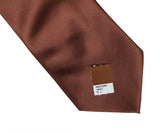 Brown solid color necktie, Cinnamon tie, by Cyberoptix Tie Lab
