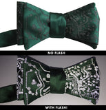 Green Circuit Board Bow Tie, Reflective Print, Cyberoptix