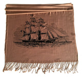 Camel Clipper Ship scarf, by Cyberoptix