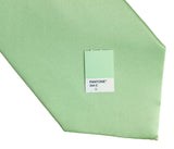 Mint Green solid color necktie, clover green tie by Cyberoptix Tie Lab