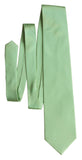 Mint Green solid color necktie, clover green tie for weddings by Cyberoptix Tie Lab