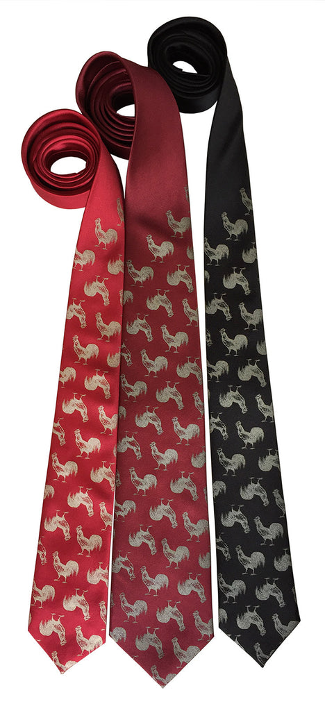 Cock Rooster Print Bow Tie