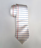 College Rule Necktie: platinum.