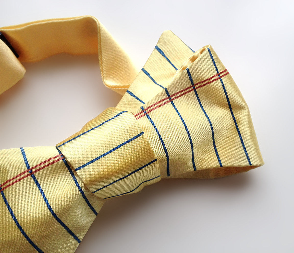 College Ruled Lined Paper Bow Tie